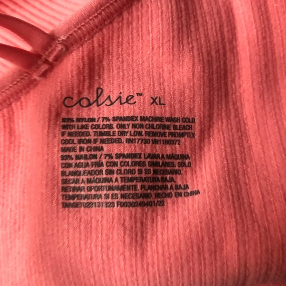 Colsie Ribbed Bralette Size‎ XL NWT